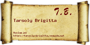 Tarsoly Brigitta névjegykártya