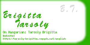 brigitta tarsoly business card